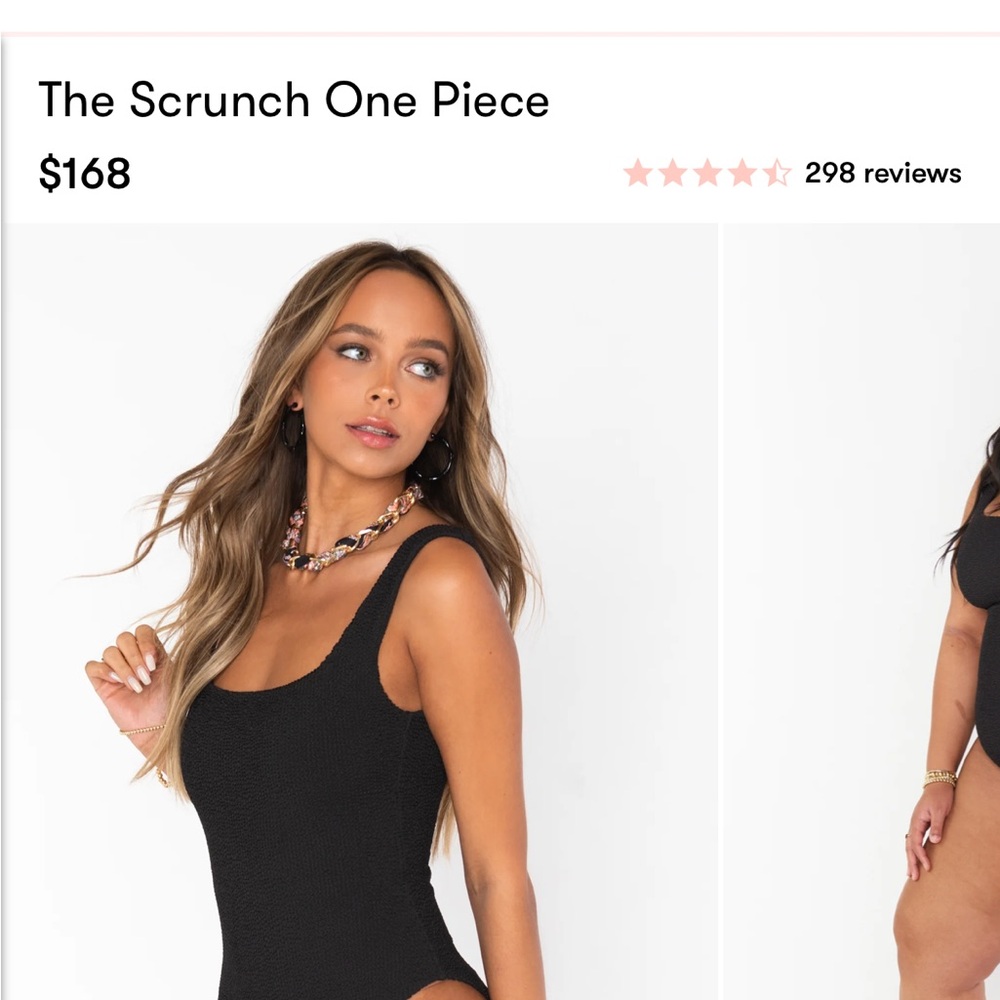 Show me your Mumu scrunch one piece bathing suit